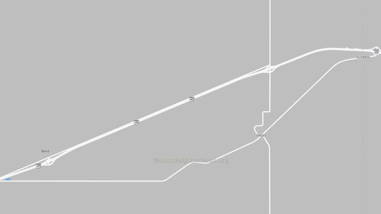 Bike Grade map of Bard, NM