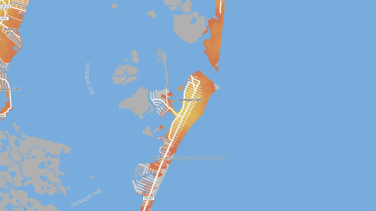 Bike Grade map of Barnegat Light, NJ
