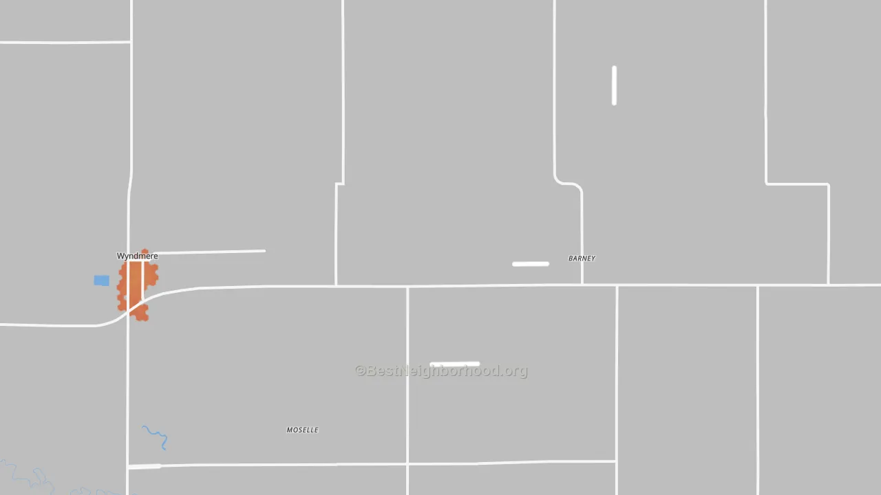 Bike Grade map of Barney, ND