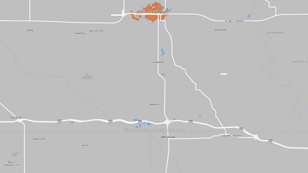 Bike Grade map of Barnhill, IL