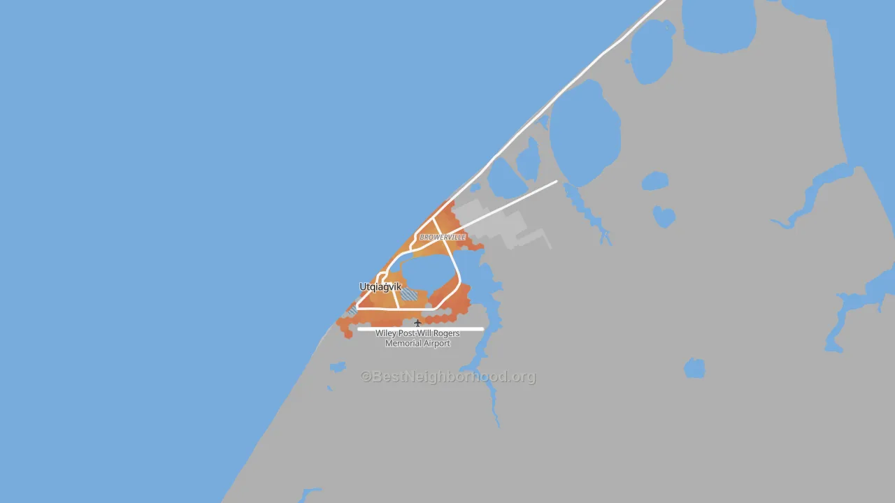 Bike Grade map of Barrow, AK