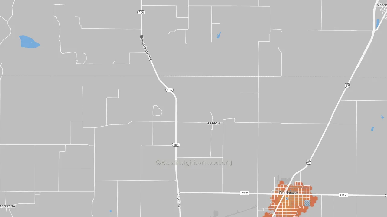 Bike Grade map of Barrow, IL