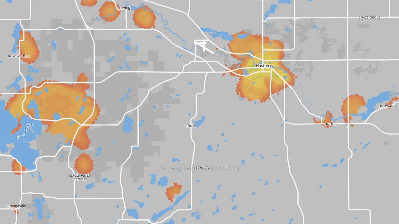 Bike Grade map of Barry County, MI