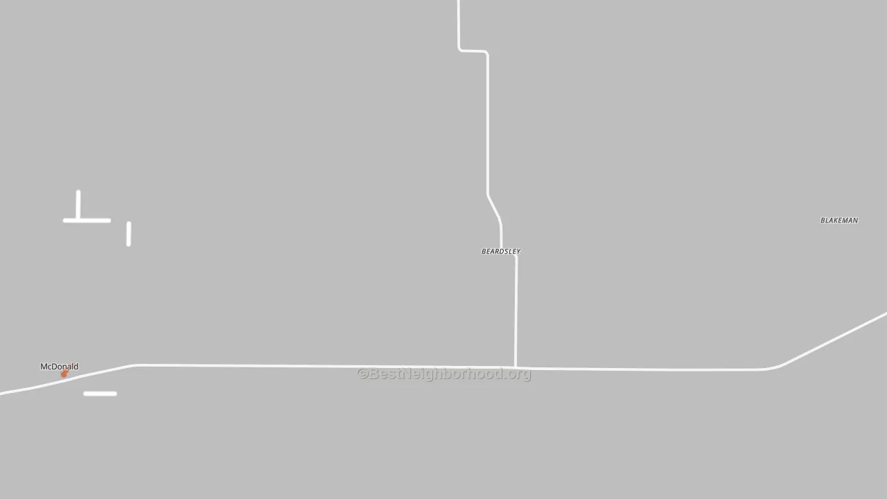 Bike Grade map of Beardsley, KS