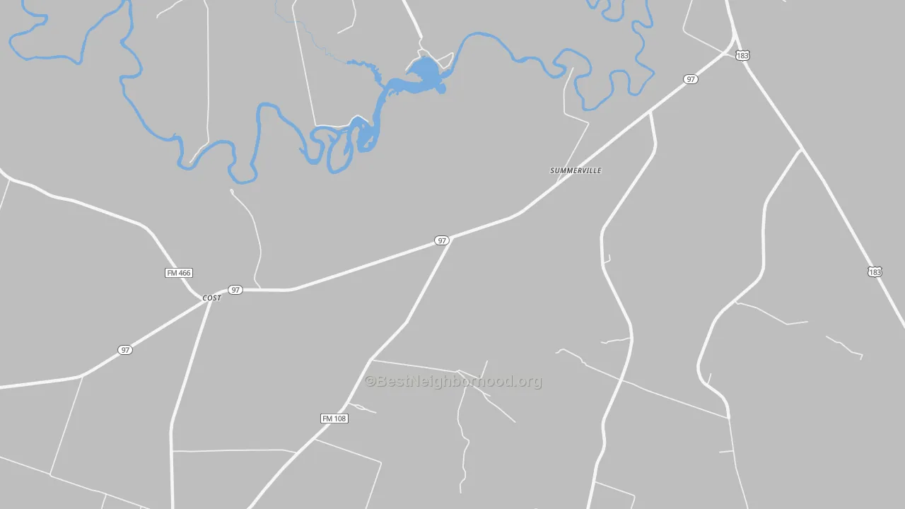 Bike Grade map of Bebe, TX