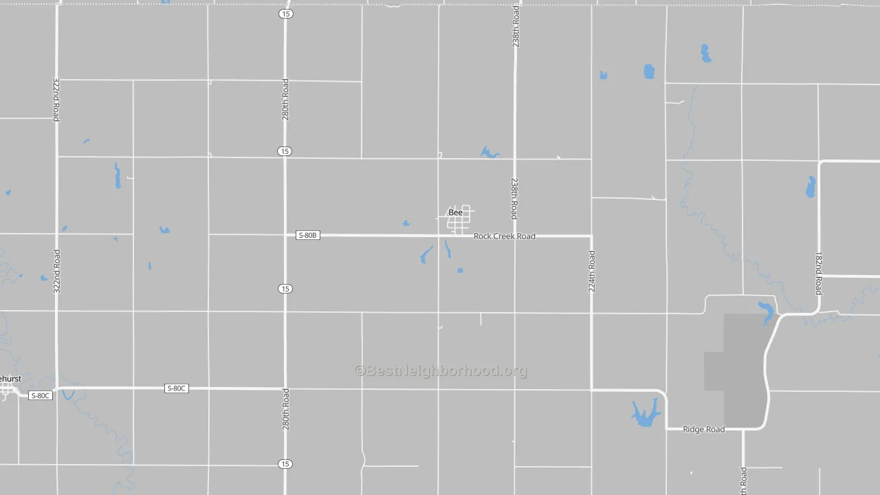 Bike Grade map of Bee, NE