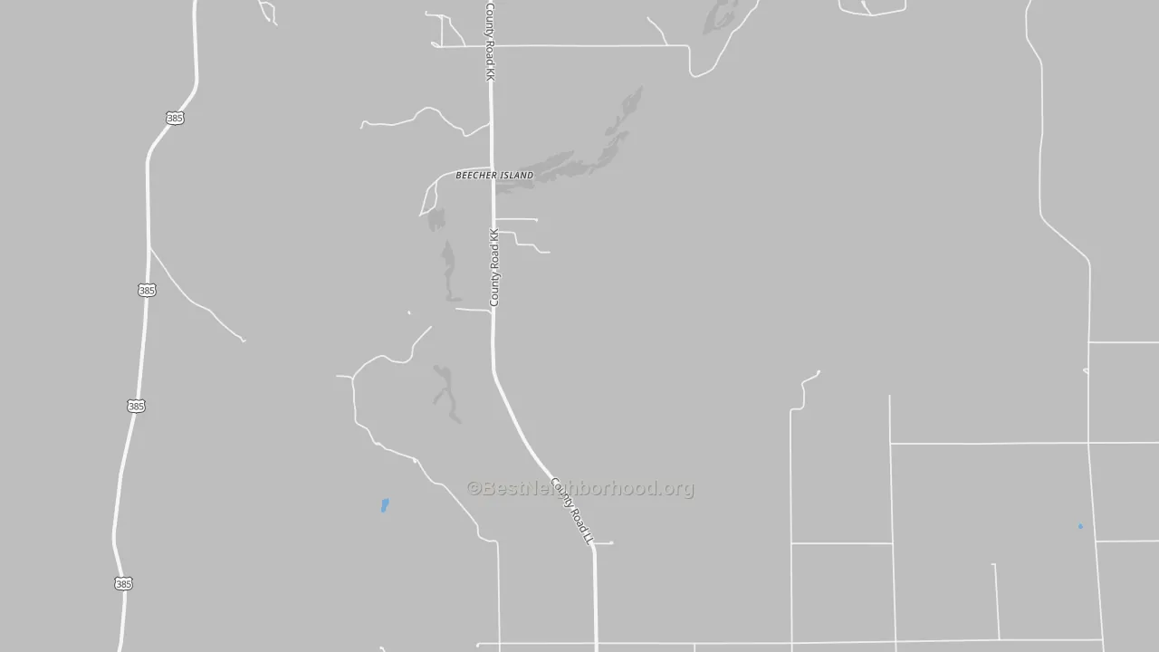 Bike Grade map of Beecher Island, CO