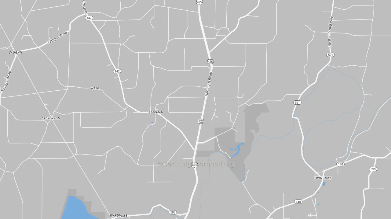 Bike Grade map of Beekman, LA