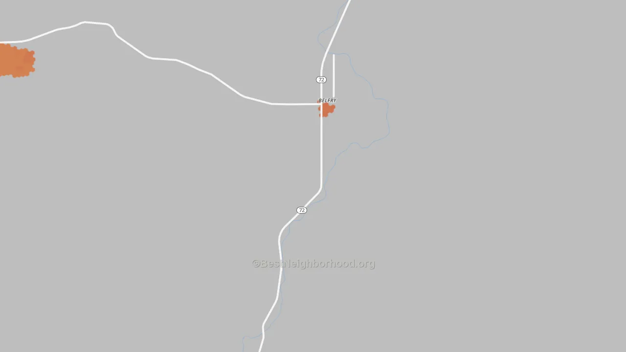 Bike Grade map of Belfry, MT
