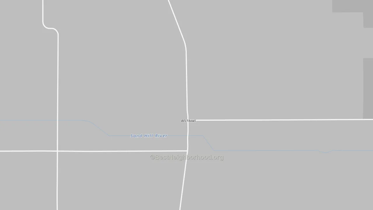 Bike Grade map of Beltrami, MN