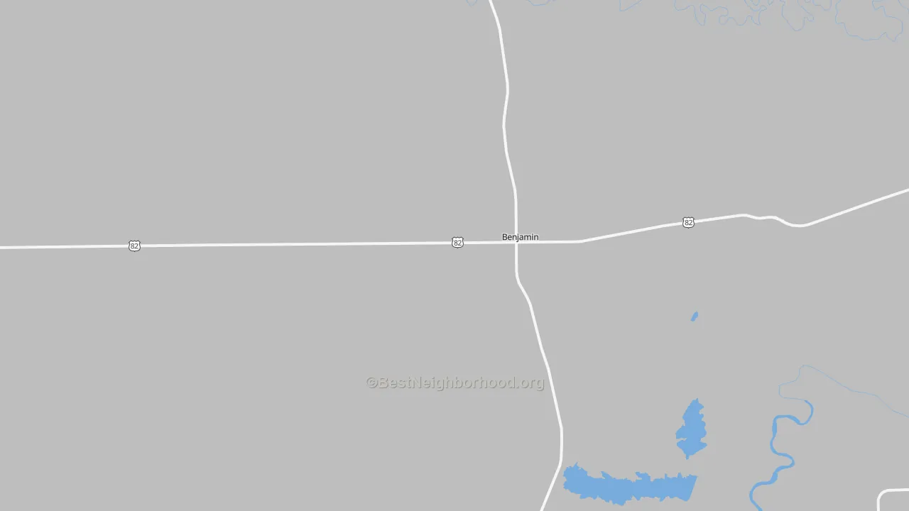 Bike Grade map of Benjamin, TX