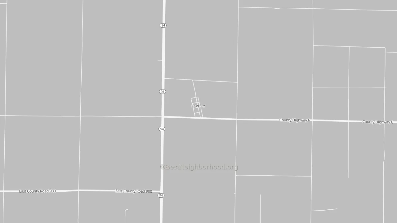 Bike Grade map of Bentley, IL
