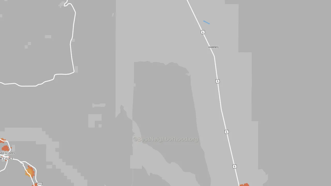 Bike Grade map of Benton, CA