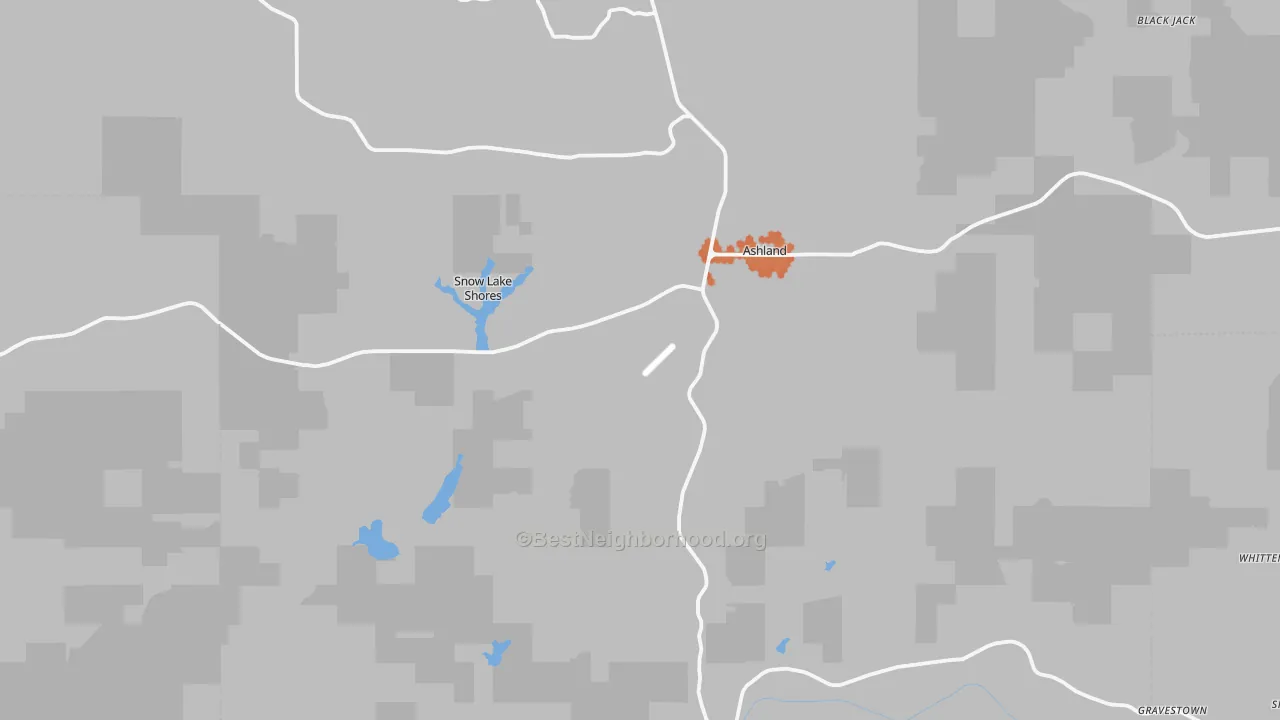 Bike Grade map of Benton County, MS