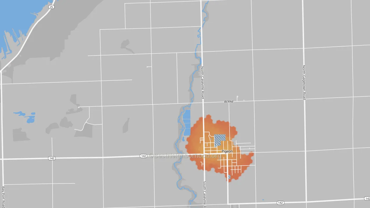 Bike Grade map of Berne, MI