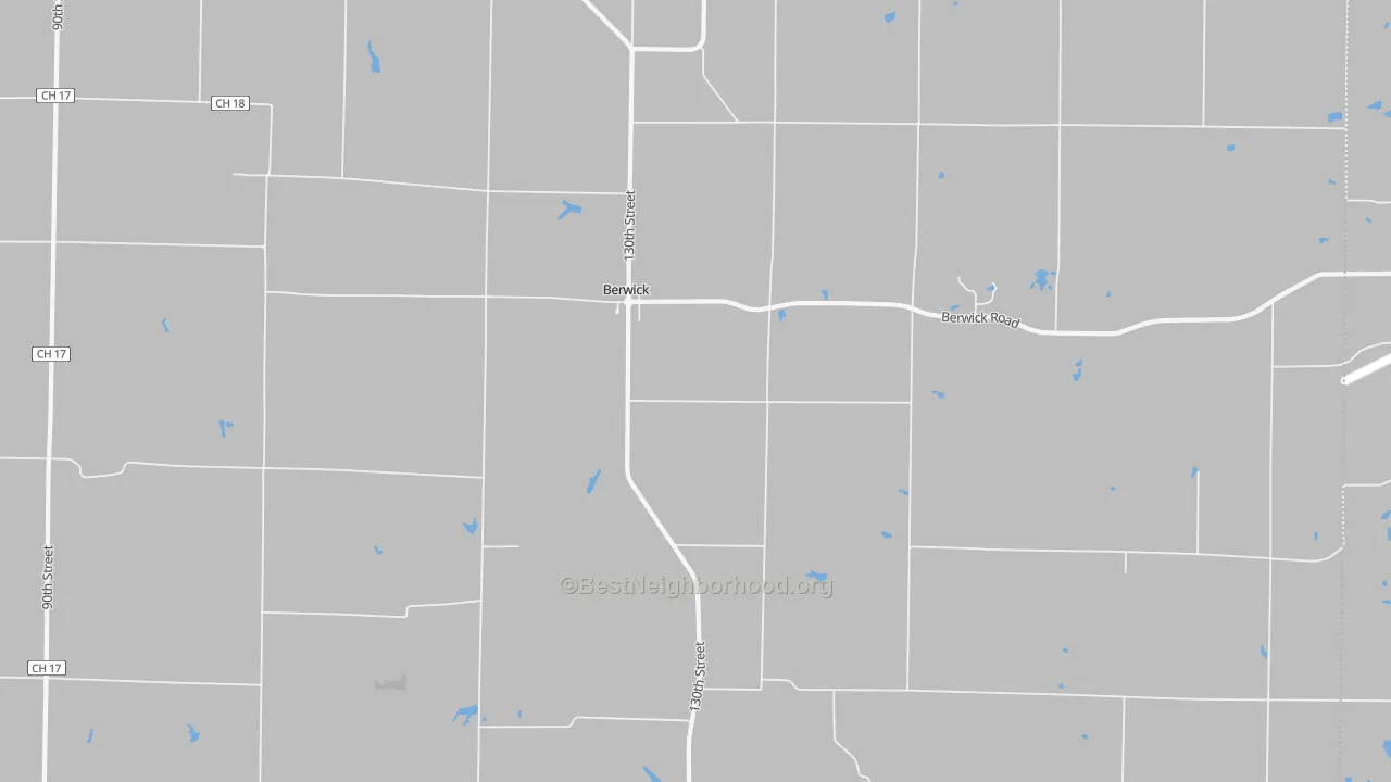 Bike Grade map of Berwick, IL