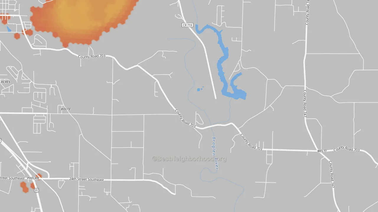 Bike Grade map of Bethel, AL