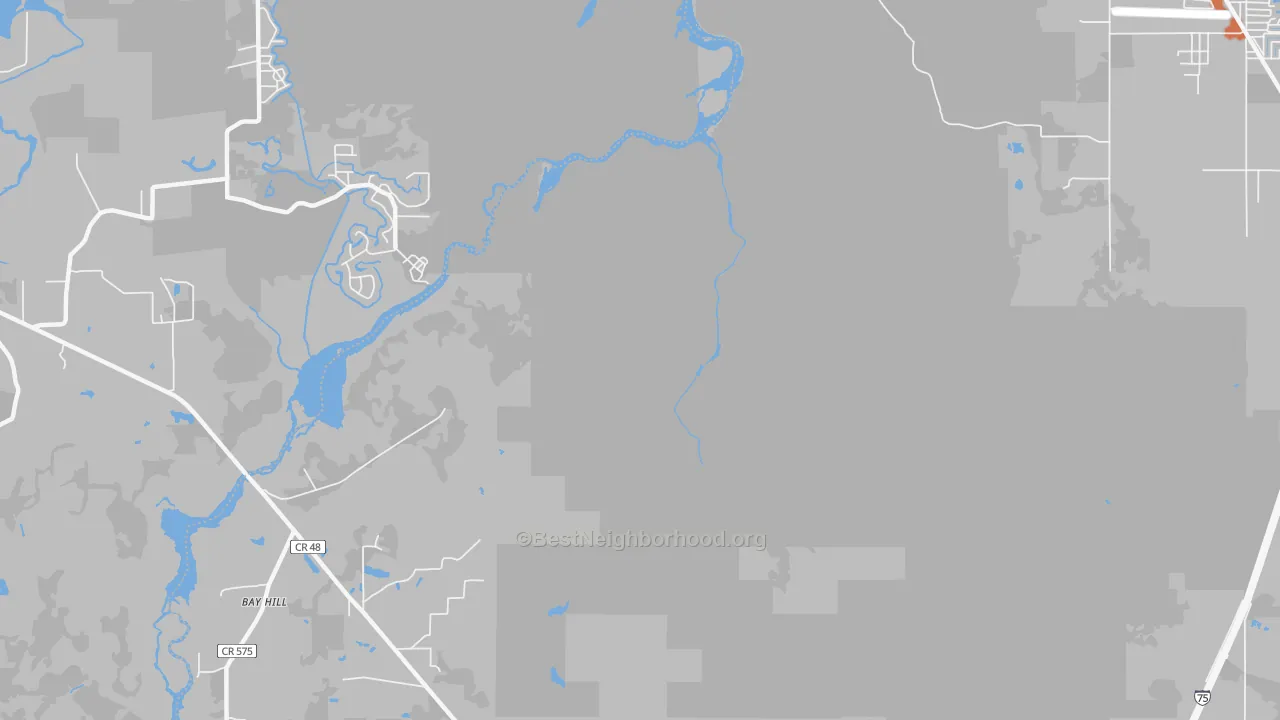 Bike Grade map of Bevilles Corner, FL