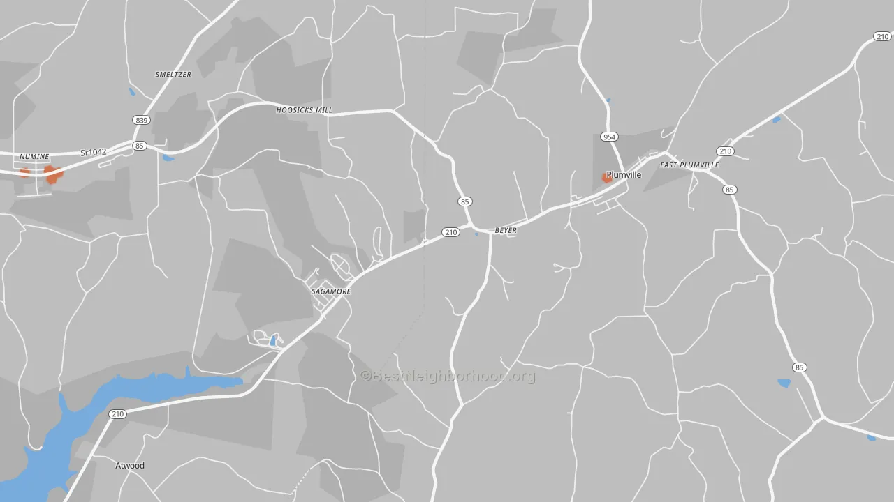 Bike Grade map of Beyer, PA