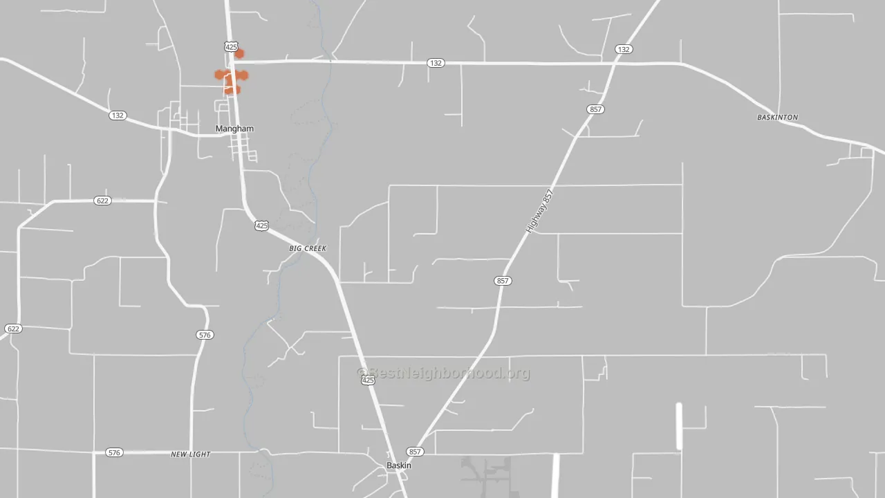 Bike Grade map of Big Creek, LA