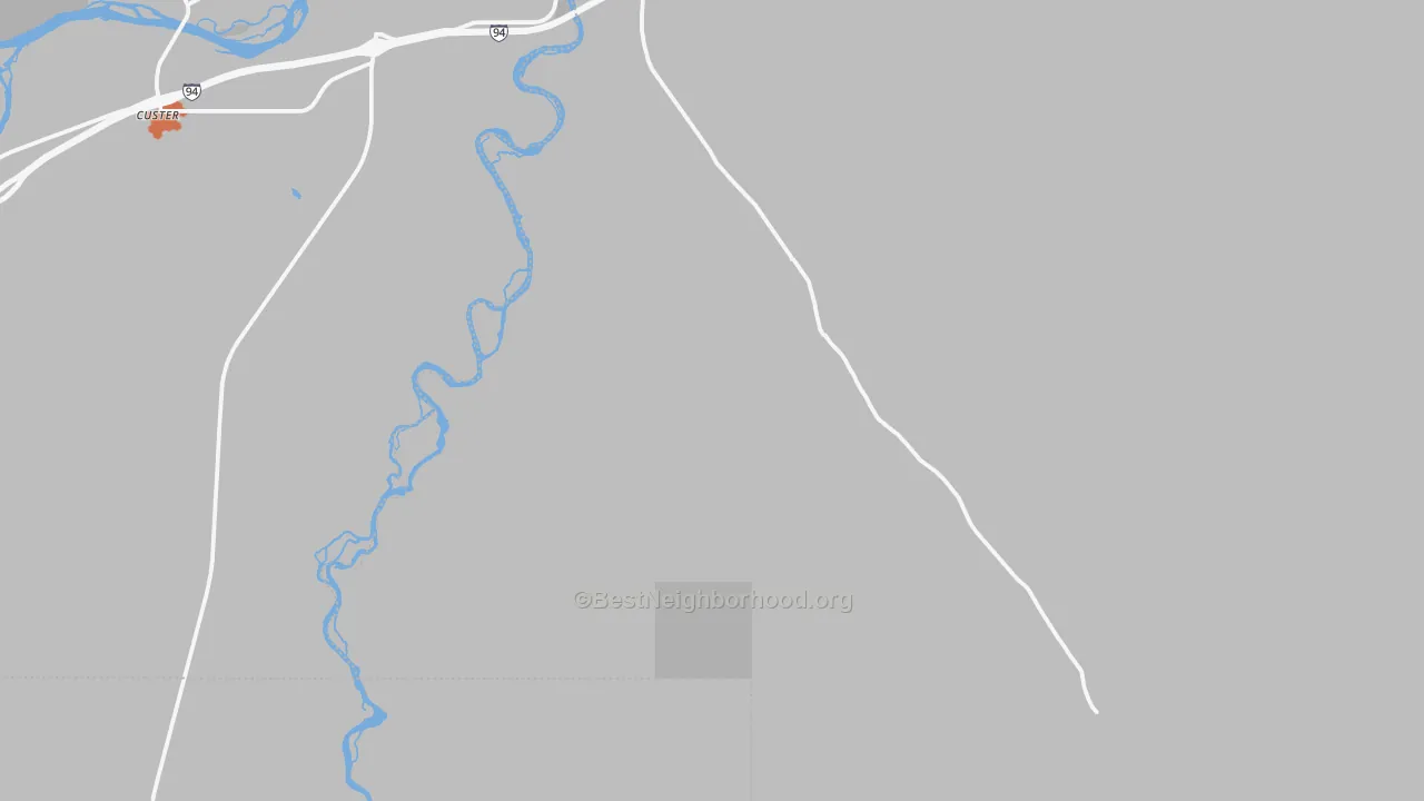 Bike Grade map of Big Horn, MT