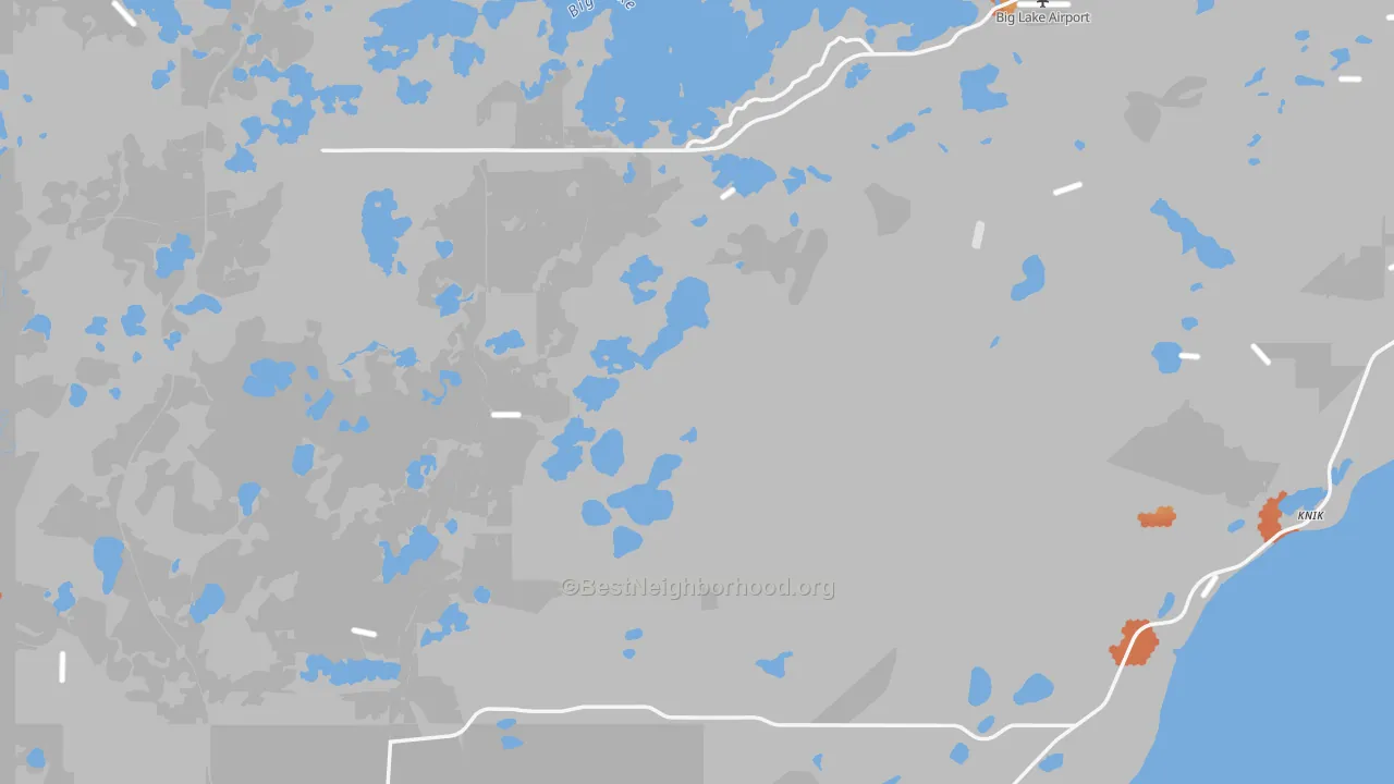 Bike Grade map of Big Lake, AK