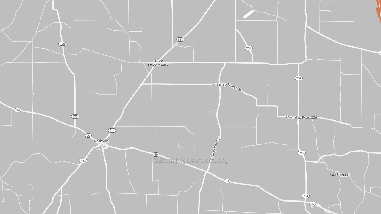 Bike Grade map of Big Prairie, OH