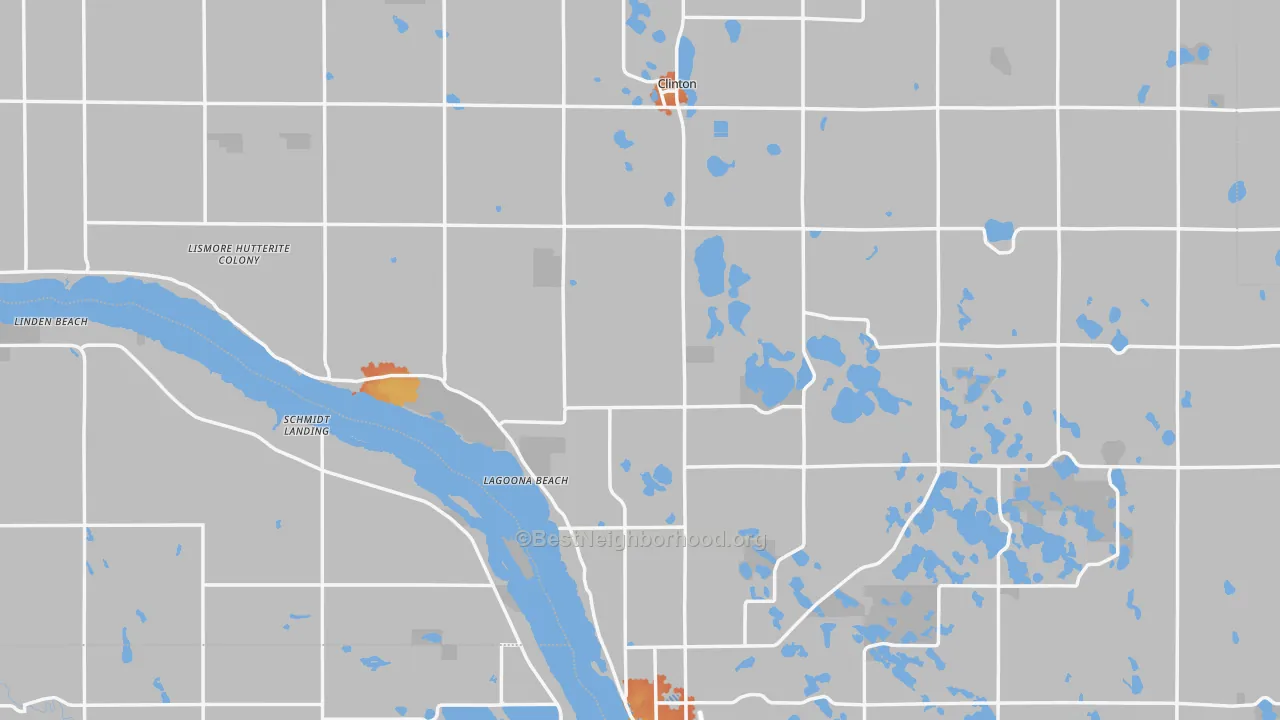 Bike Grade map of Big Stone County, MN