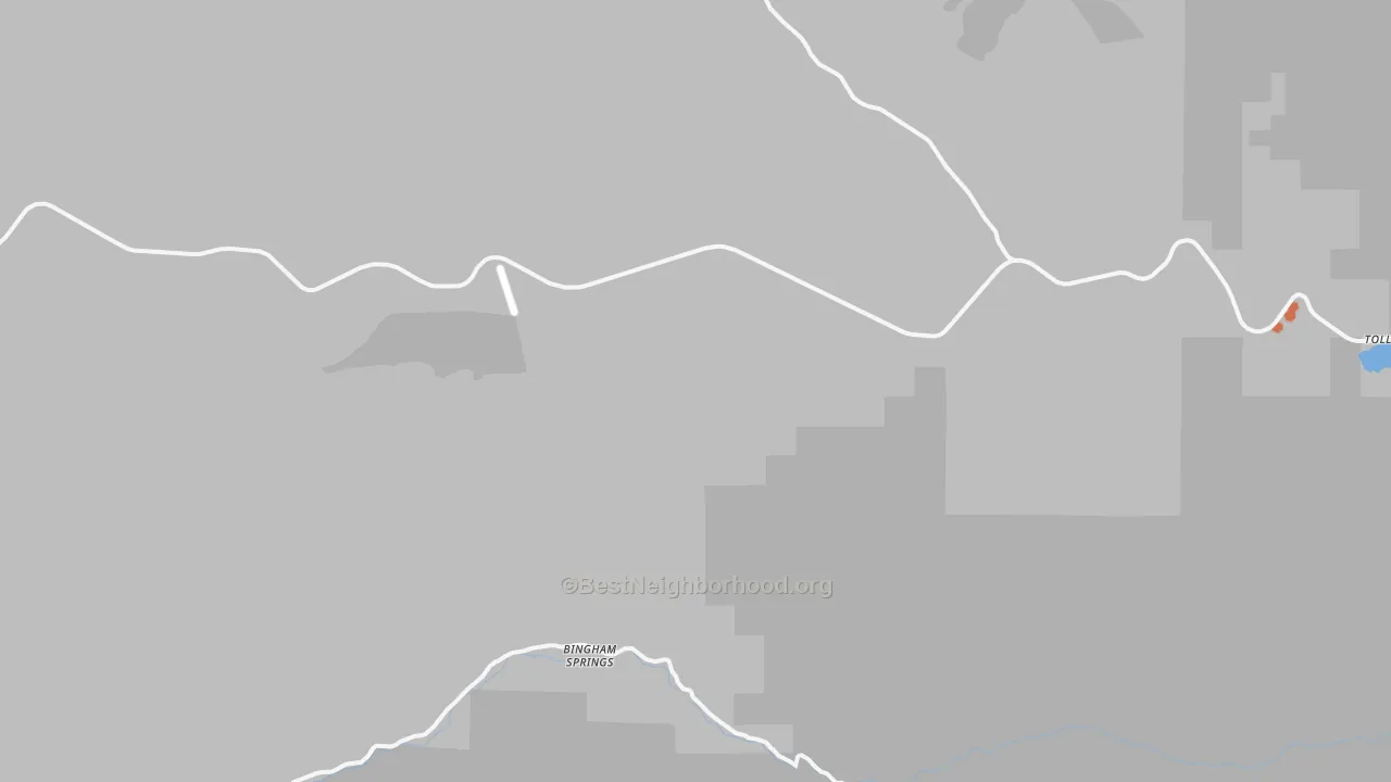 Bike Grade map of Bingham Springs, OR