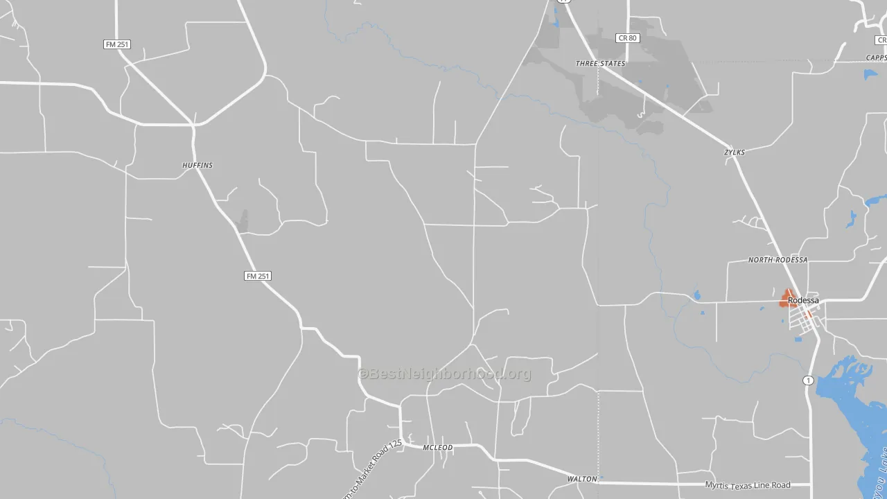 Bike Grade map of Bivins, TX