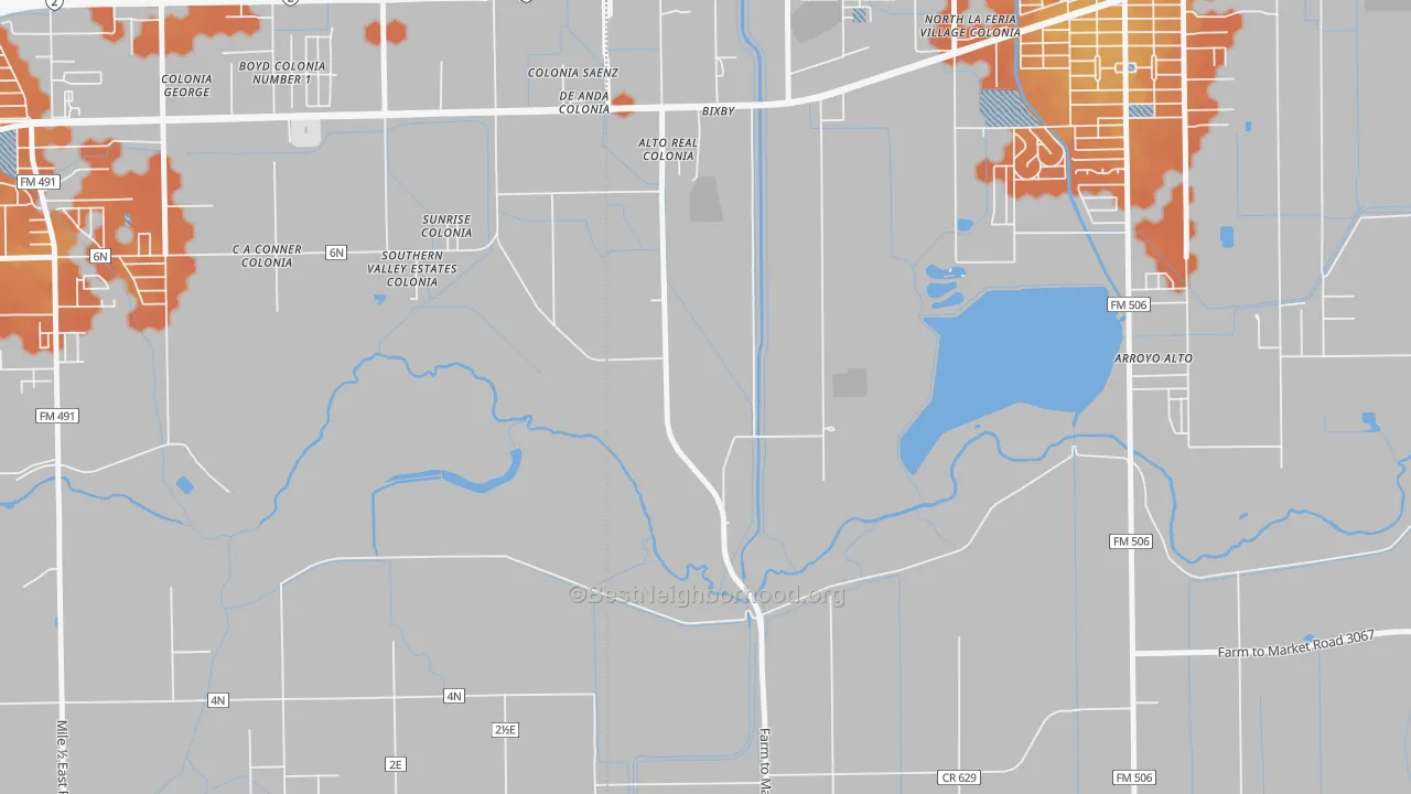 Bike Grade map of Bixby, TX
