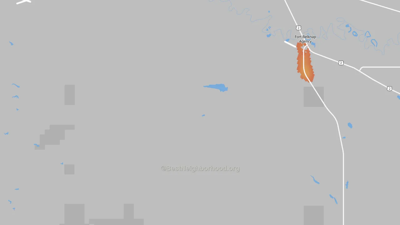 Bike Grade map of Blaine County, MT