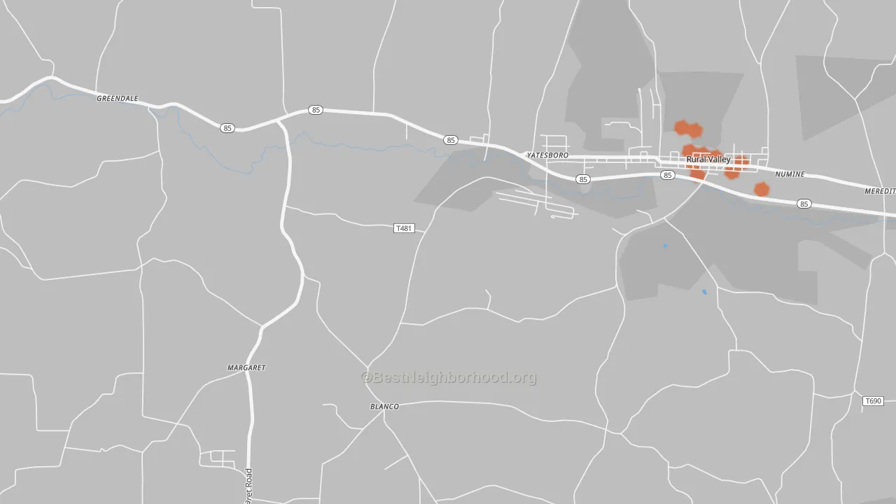 Bike Grade map of Blanco, PA