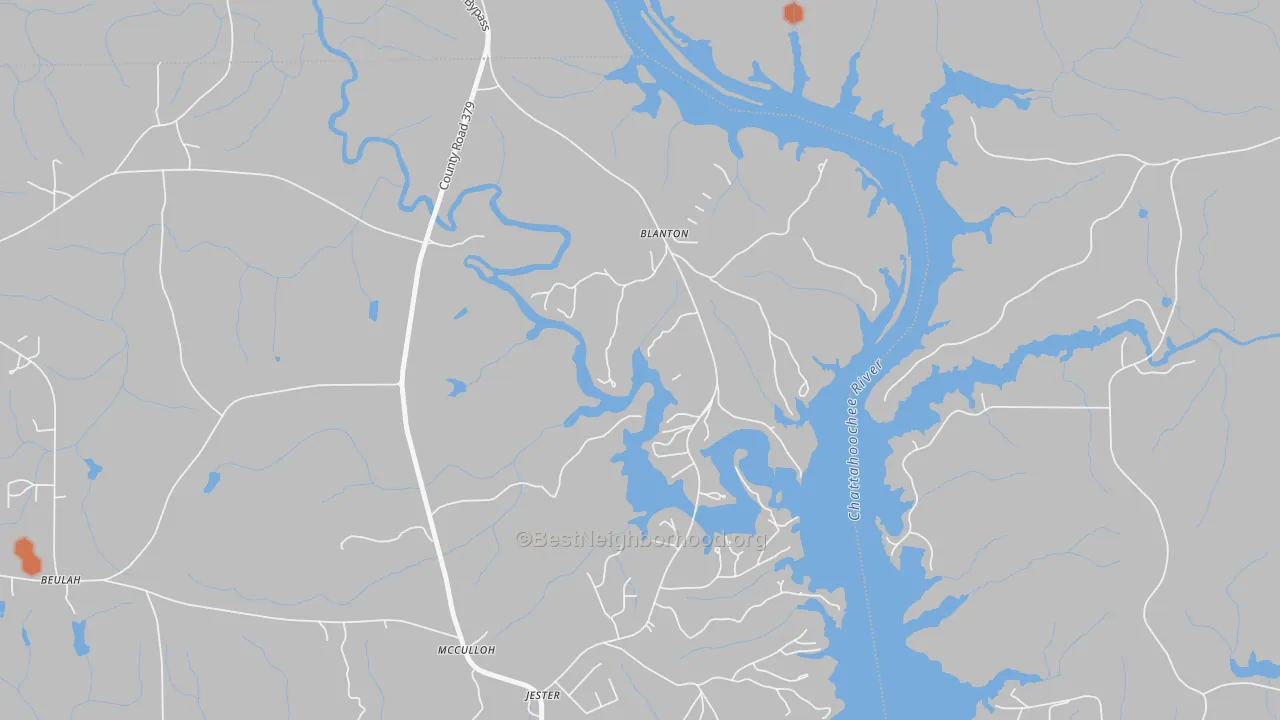 Bike Grade map of Blanton, AL