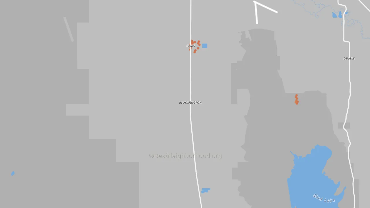 Bike Grade map of Bloomington, ID