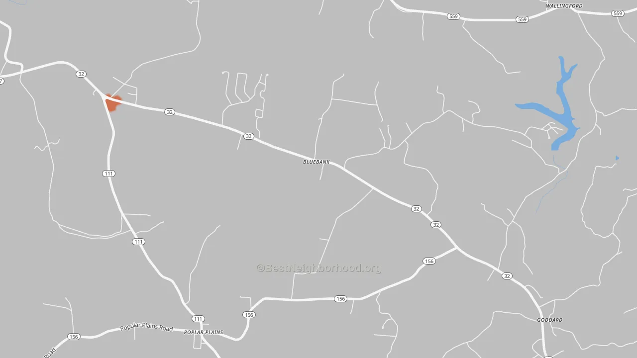 Bike Grade map of Bluebank, KY