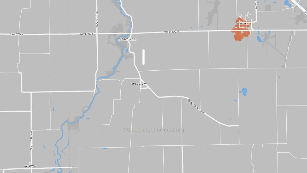 Bike Grade map of Boggstown, IN