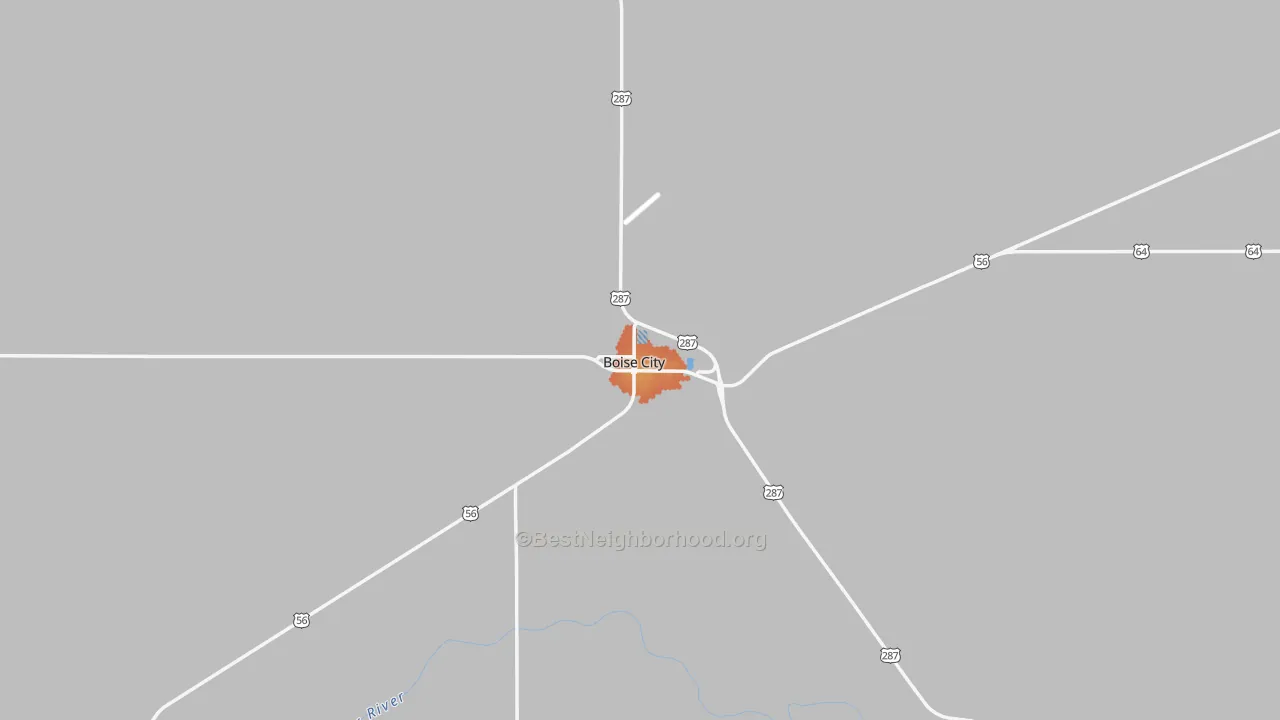 Bike Grade map of Boise City, OK