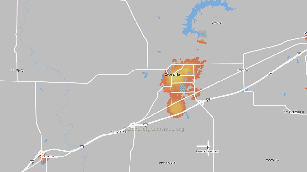 Bike Grade map of Bond County, IL