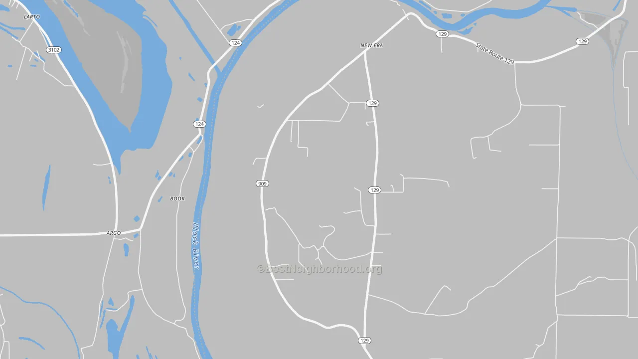 Bike Grade map of Book, LA