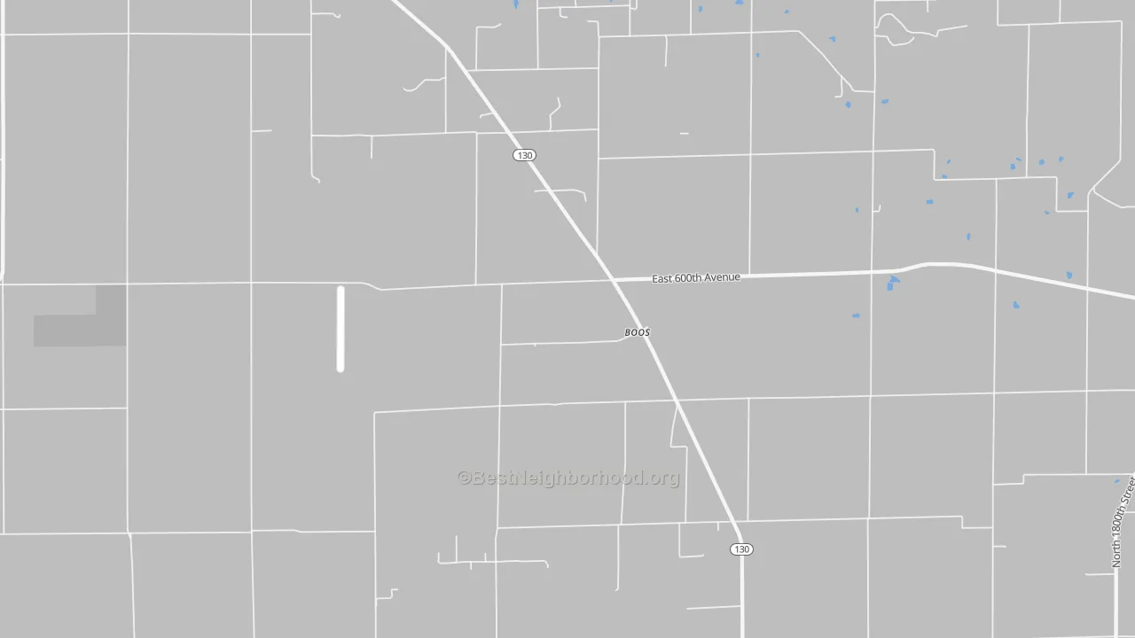 Bike Grade map of Boos, IL