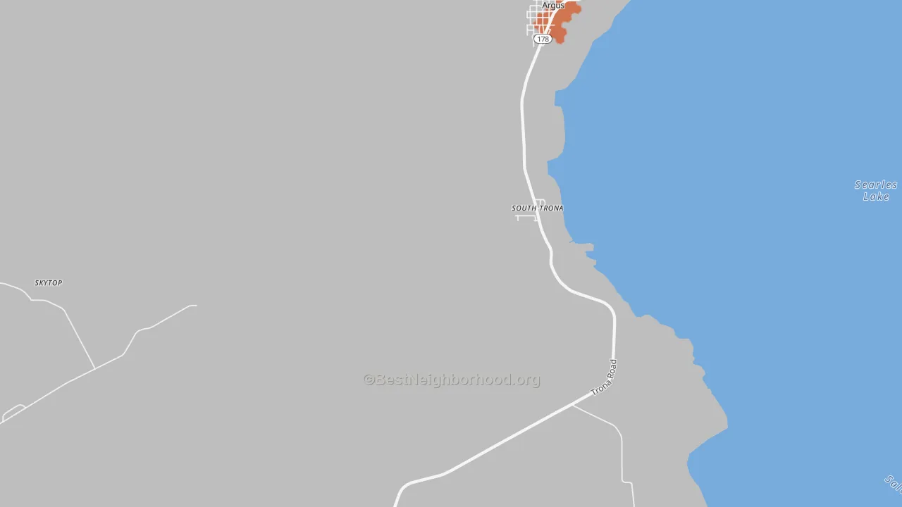 Bike Grade map of Borosolvay, CA