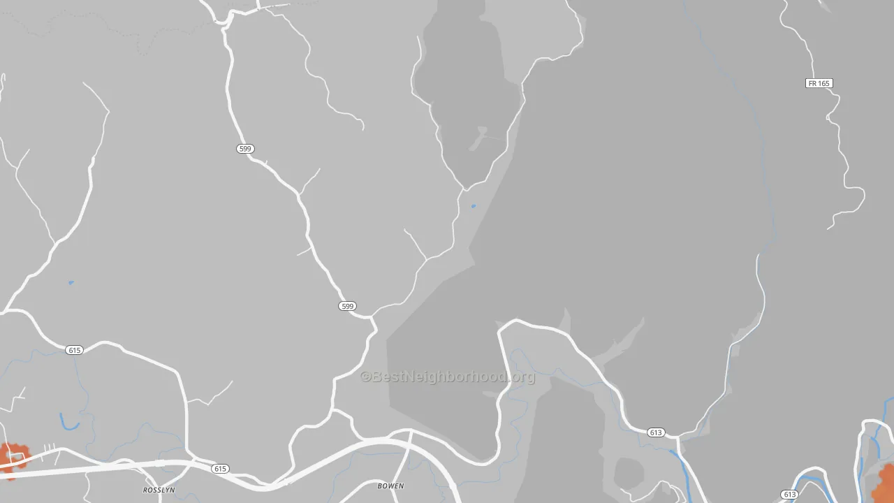 Bike Grade map of Bowen, KY