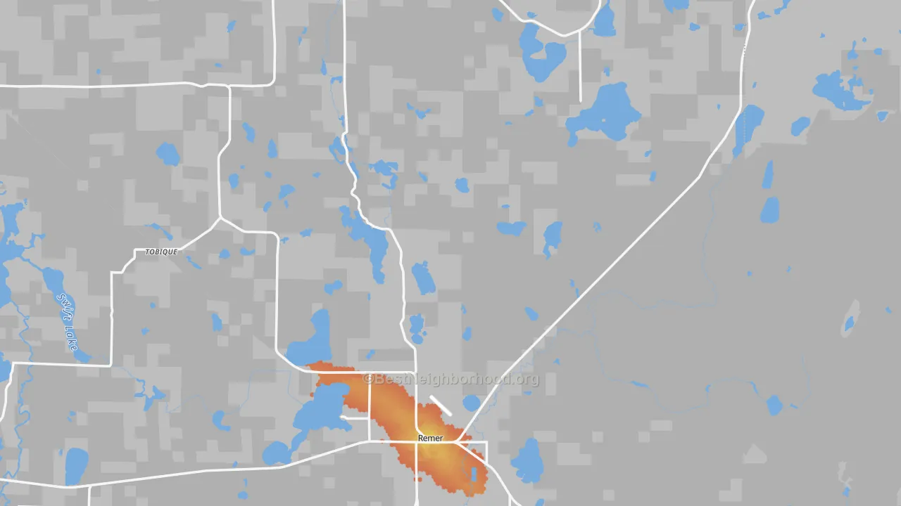 Bike Grade map of Bowstring, MN