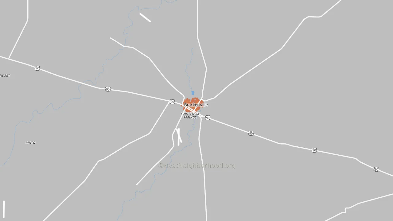Bike Grade map of Brackettville, TX