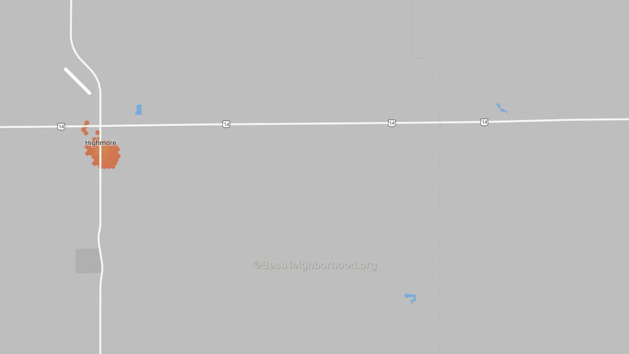 Bike Grade map of Bramhall, SD