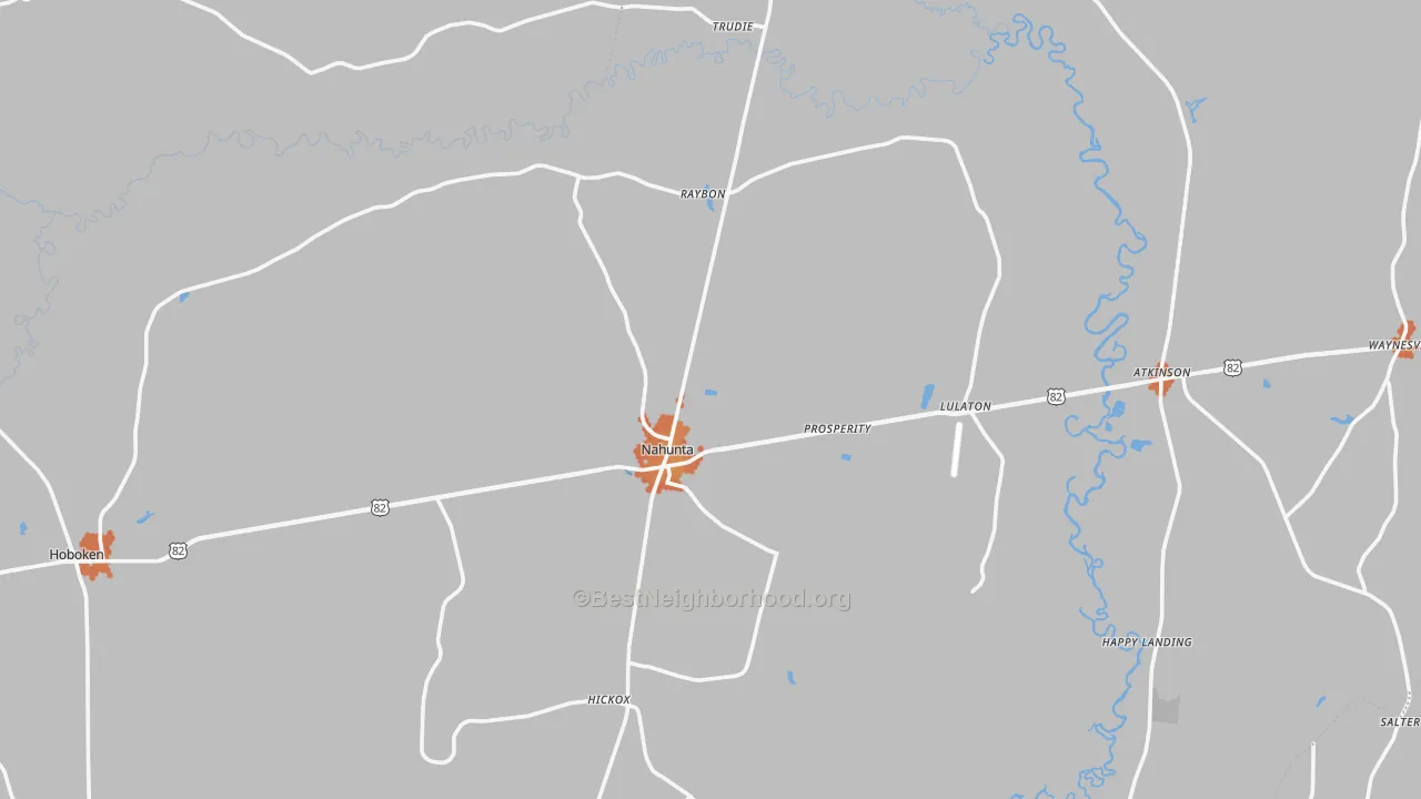 Bike Grade map of Brantley County, GA