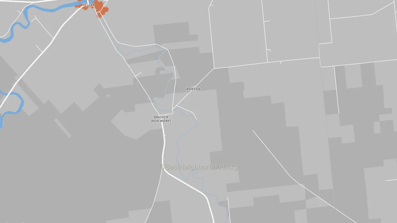 Bike Grade map of Brasher Iron Works, NY