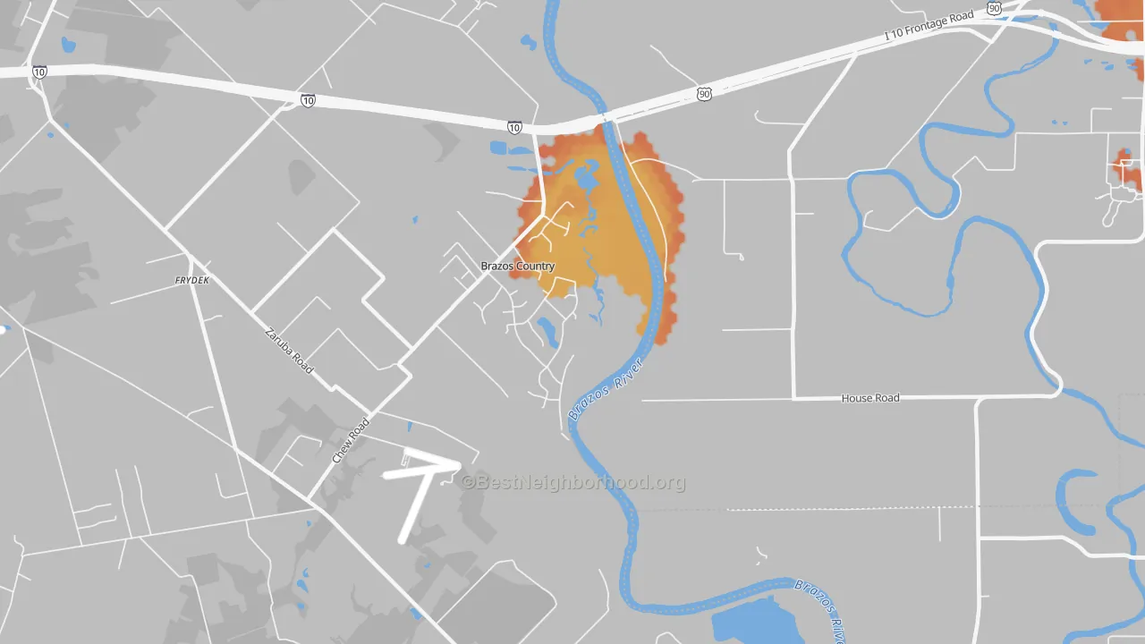Bike Grade map of Brazos Country, TX
