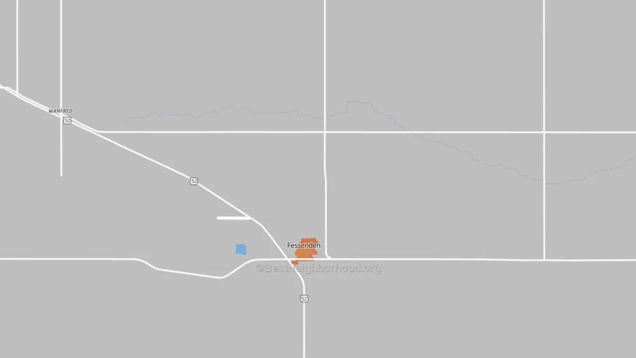 Bike Grade map of Bremen, ND